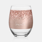 Glittery Rose Gold Glam Name