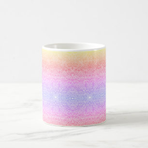 Glittery sequin lace pattern mug