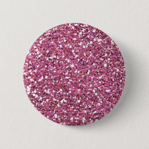 Glittery Shiny Pink Glitters 2 Inch Round Button