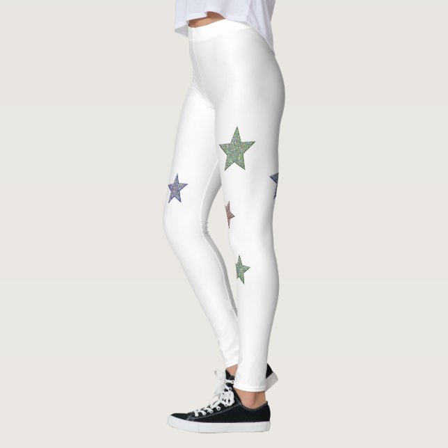 Glittery Stars Leggings (Left)