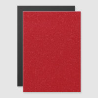 Glittery Tomato Red Magnetic Card – Customizable