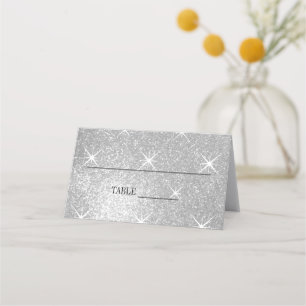 Glitz and glam custom wedding table place cards