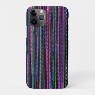 Glitz and Glam Sparkly Stripes iPhone 11 Pro Case