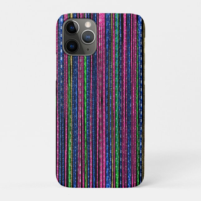 Glitz and Glam Sparkly Stripes Case-Mate iPhone Case (Back)