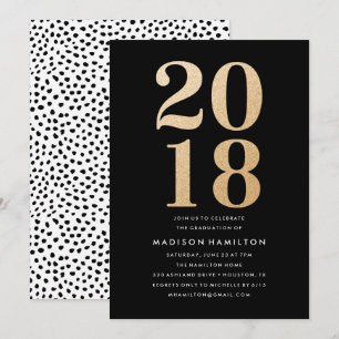 Glitz et Glamor Invitations du groupe de diplômé