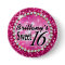 Glitz Glam Bling Sweet 16 Celebration fuschia