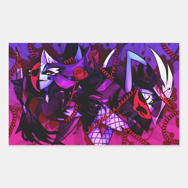 Glitz & Glam Halloween Slasher | Helluva Boss |  Sticker (Front)