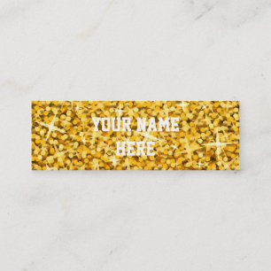 Glitz "Gold" business card template skinny