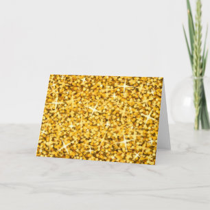 Glitz "Gold" greetings card