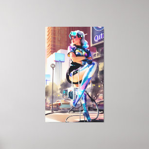 Glitz, Qitz and Glamour Ken Gauge Art Canvas Print