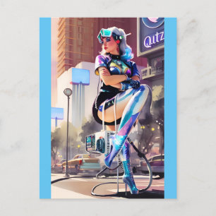 Glitz, Qitz and Glamour Ken Gauge Art Postcard