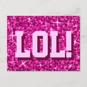 Glitz Rose 'LOL' carte postale