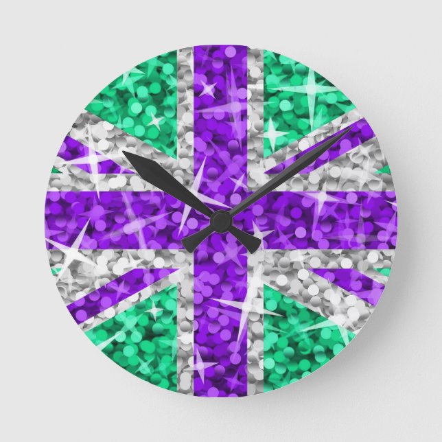 Glitz UK Purple horloge ronde (Recto)