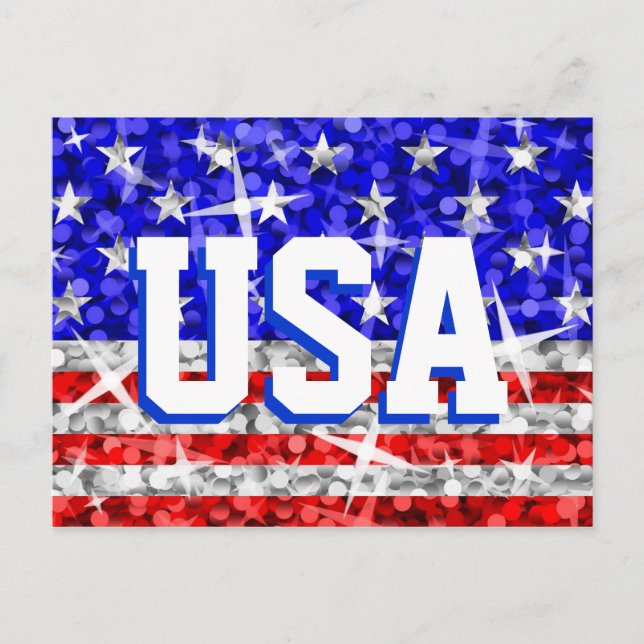 Glitz USA 'USA' postcard (Front)