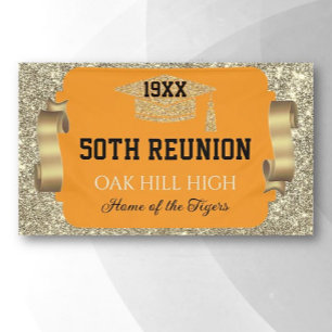 Glitzy 50th Class Reunion Banner