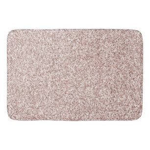 Glitzy Blush Pink Glitter Bath Mat