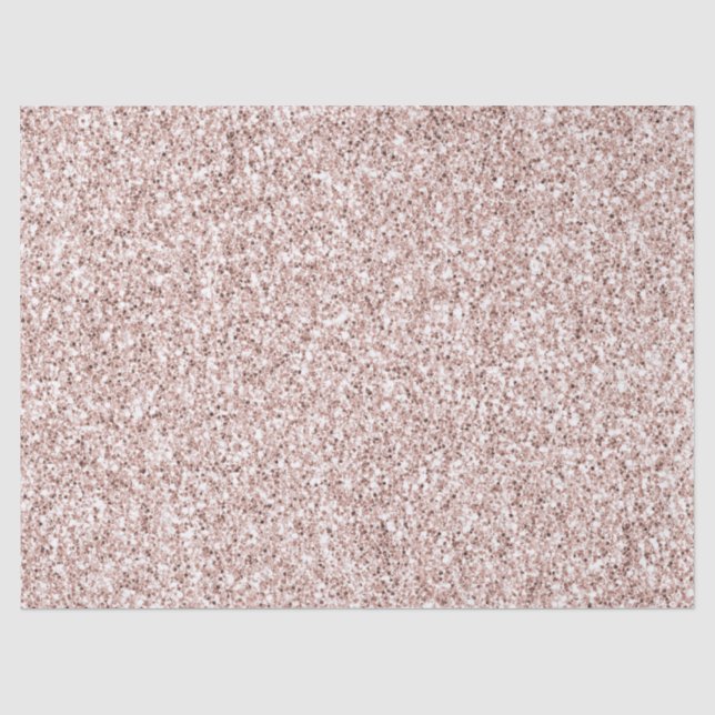 Glitzy Blush Pink Glitter     Tissue Paper (Front)