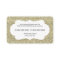 GLITZY BUSINESS CARD sparkly glitter pale gold