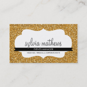 GLITZY CARTE DE VISITE brillant parties scintillan