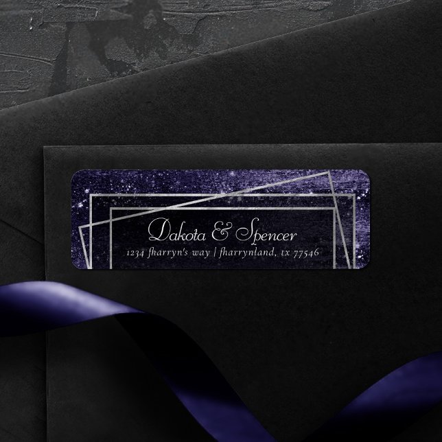 Glitzy Foil | Indigo Midnight Dark Purple Address (Creator Uploaded)