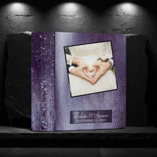 Glitzy Foil   Rose Gold Blush Faux Metallic Photo Binder