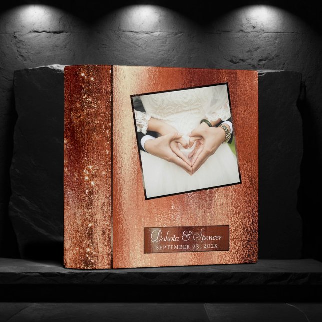 Glitzy Foil | Terracotta Orange Dusty Peach Photo Binder (Creator Uploaded)