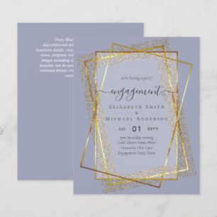Glitzy Glam ENGAGEMENT Party Invitations BUDGET