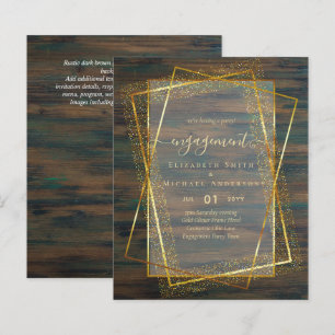 Glitzy Glam ENGAGEMENT Party Invitations BUDGET
