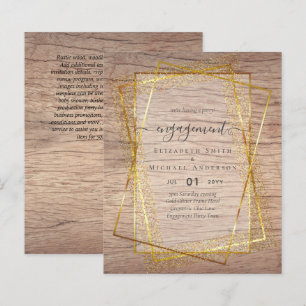 Glitzy Glam ENGAGEMENT Party Invitations BUDGET