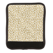 Glitzy Glam Gold Glitter Leopard Print         