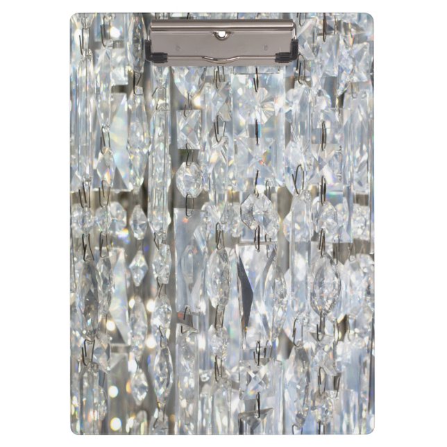 Glitzy Glittery Crystal Clipboard (Front)