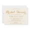 Glitzy Gold Glitter Bridal Shower Invite - Ivory