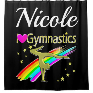 GLITZY GOLD I LOVE GYMNASTICS CUSTOMIZED DESIGN