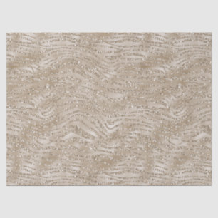 Glitzy Gold Zebra Print Tissue Paper