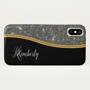 Glitzy Ladies Monogram Bling Case-Mate iPhone Case