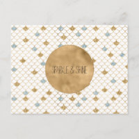 Glitzy Mermaid Blue Gold Sparkle Glitter