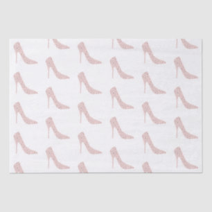 Glitzy Pink Diamond Heels Tissue Paper