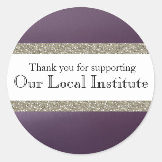 Glitzy Purple Metallic Personalized Seal