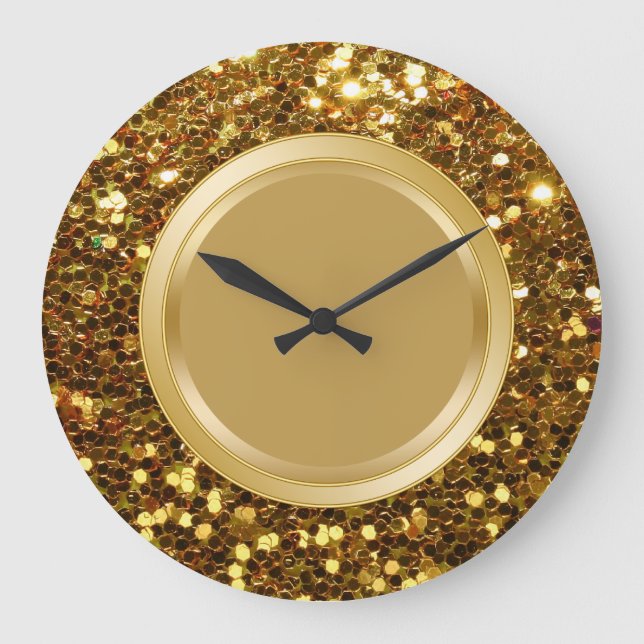 Glitzy Wall Decor Kitchen Clock (Front)
