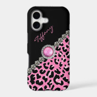 Glitzzy Pink Jaguar Print