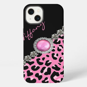 Glitzzy Pink Jaguar Print Samsung Note 4 Case
