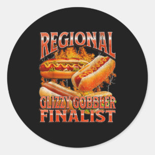 Glizzy Gobbler Funny Wiener Hot Dog Meme Bootleg G Classic Round Sticker