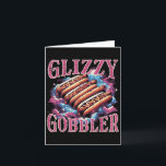 Glizzy Gobbler Hotdogs Funny Meme Food Men Women B Card<br><div class="desc">Glizzy Gobbler Hotdogs Funny Meme Food Men Women Boys Kids</div>