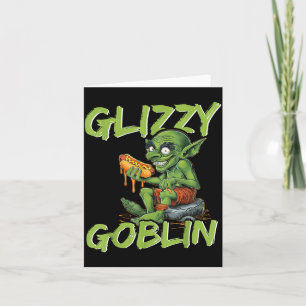 Glizzy Goblin Funny Glizzy Gobbler Hot Dog Lover  Card