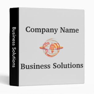 Global business plans and presentation folder binder
