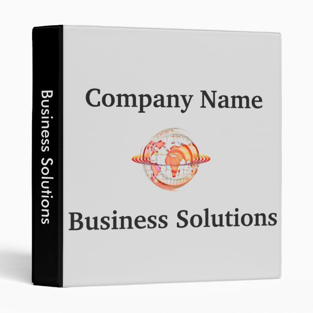 Global business plans and presentation folder binder (Front/Spine)