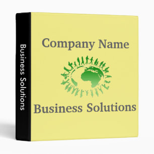 Global business plans and presentation folder binder