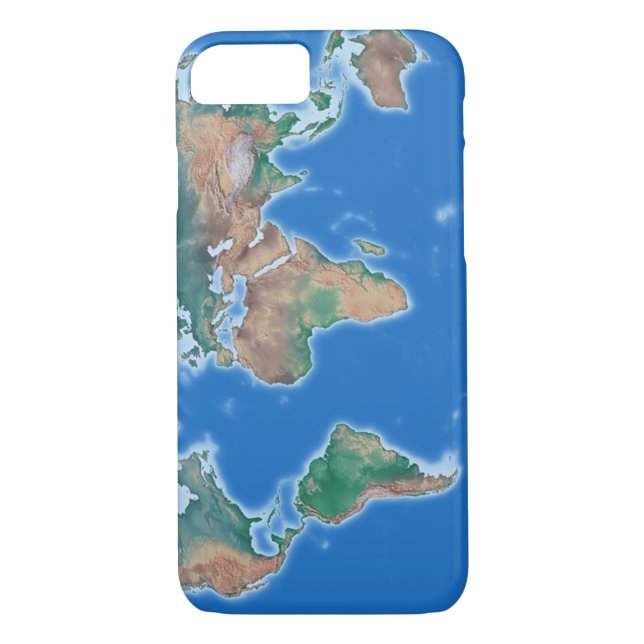 Global Cell Phone World Map Case-Mate iPhone Case (Back)
