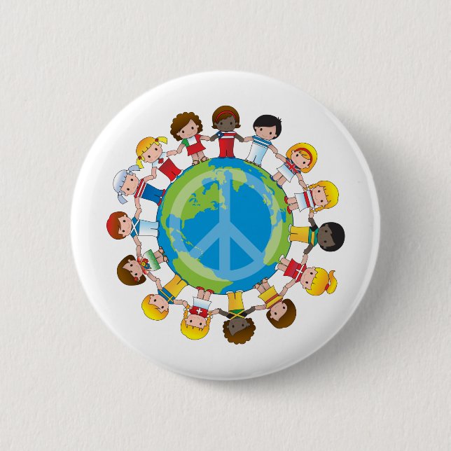 Global Children 2 Inch Round Button (Front)