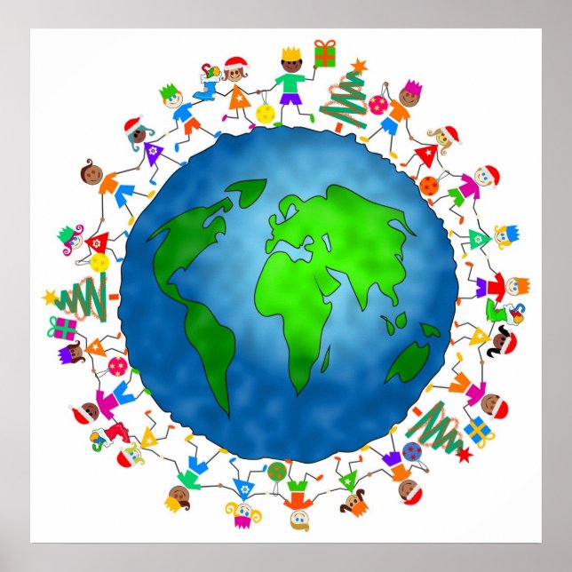 Global Christmas Kids Poster (Front)
